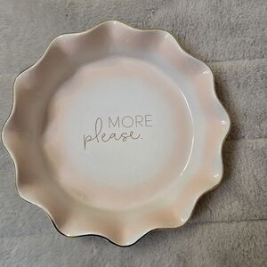 Papyrus Pink and Gold Scalloped Plate